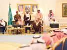 مشائخ قبيلة الصملة الأشراف الذروات يهنئون ولي العهد ويبايعونه على السمع والطاعة