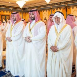 سمو أمير جازان يعايد الشيخ العامري والشيخ معافا