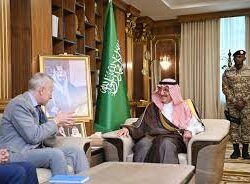 أمير جازان يستقبل رئيس الهيئة الملكية للجبيل وينبع