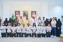 أمير جازان يستقبل رئيس وأعضاء مجلس إدارة نادي اليرموك بمناسبة صعود فرق النادي