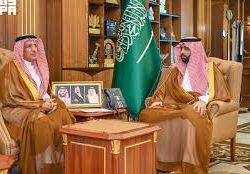 أمير جازان يستقبل رئيس محكمة الاستئناف بالمنطقة