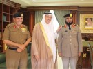 الأمير محمد بن ناصر يستقبل الشيخ علي شيبان وأسرة شهيد الواجب الرائد العامري