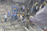الصور الأولى لحادث انهيار مبنى بجامعة القصيم