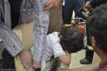 «مدني العارضة» ينقذ طفل بعد احتجازه داخل ماسورة