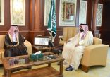 نائب أمير منطقة جازان يستقبل مدير عام مطار الملك عبدالله المعيّن.