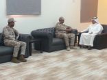 محافظ المسارحة يلتقي بقائد مجموعة لواء الملك عبدالله الثامن عشر للمهام الأمنية الخاصة ” الفواز”