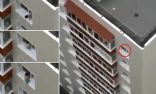 فيديو مرعب.. طفل يلعب على حافة الموت بنافذة الطابق الثامن