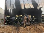 “مدني جازان ” يباشرحادث حريق بالمنطقة الصناعية
