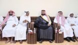 نائب أمير جازان يعزي بوفاة شيخ القواسمة بمحافظة أبو عريش