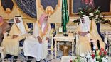 خادم الحرمين الشريفين يستقبل أصحاب السمو الملكي الأمراء و الوزراء وجموعاً من المواطنين