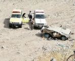 انحراف مركبة من طريق جبلي يودي بحياة قائدها وأبنته.