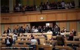 بالفيديو .. فوضى وإطلاق نار تحت قبة البرلمان الأردني