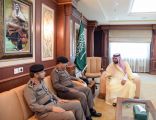 أمير منطقة جازان بالنيابة يستقبل مدير شرطة جازان المعيَّن