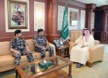 نائب أمير جازان يستقبل قائد قوة أمن المنشآت بالمنطقة