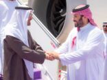 رئيس دولة الإمارات يصل الرياض وولي العهد في مقدمة مستقبليه