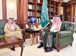 أمير منطقة جازان يستقبل رئيس الهيئة الملكية للجبيل وينبع