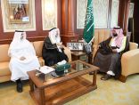 أمير منطقة جازان بالنيابة يستقبل الأمين العام للجمعية السعودية للتوحد.