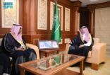 الأمير ناصر بن محمد يستقبل رئيس جامعة جازان