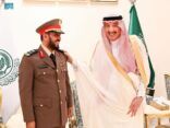 سمو أمير جازان يقلّد مدير مكافحة المخدرات بالمنطقة رتبته الجديدة