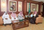 نائب أمير جازان يستقبل رئيس وأعضاء مجلس رابطة الاحياء لكرة القدم بالمنطقة
