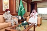 سمو نائب أمير منطقة جازان يستقبل قائد قوة جازان المعين وقائد القوة السابق..