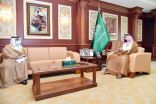 سمو نائب أمير منطقة جازان يستقبل الرئيس العام للهيئة العامة للأرصاد وحماية البيئة المكلف