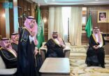 أمير منطقة جازان يستقبل الفريق الاستشاري بمعهد الإدارة العامة