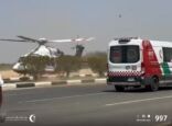 شاهد.. الإسعاف الجوي ينقذ مصاباً بأزمة قلبية في جازان