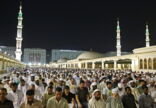 إقامة أول صلاة تراويح في أول ليلة لشهر رمضان بالمسجد النبوي