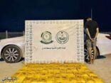 الأفواج الأمنية تحبط محاولات تهريب (22.7) طنًّا من نبات القات المخدر و(264) كيلوجرامًا من مادة الحشيش المخدر