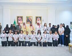 أمير جازان يستقبل رئيس وأعضاء مجلس إدارة نادي اليرموك بمناسبة صعود فرق النادي