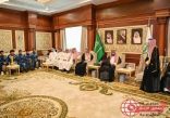 أمير جازان يستقبل فريق متوسطة أحد المسارحة المتوج بكأس نخبة دوري المدارس لكرة القدم للبنين