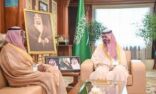 نائب أمير منطقة جازان يستقبل رئيس جامعة جازان ويطلع على سير العمل في منظومة الخدمات الطبية