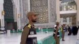 شاهد.. قوات التدريب بأمن العمرة وتنظيم الحشود ينتشرون بساحات الحرم المكي