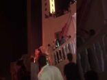 حـادث مروري قوي يقذف شخصاً فوق سطح مسجد بجازان