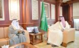 سمو نائب أمير جازان يستقبل مدير عام فرع وزارة التجارة المُعيَّن بالمنطقة