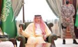 أمير جازان يستقبل المهنئين بشهر رمضان المبارك من وكلاء ومنسوبي الإمارة