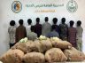 حرس الحدود بجازان يقبض على 11 مخالفًا حاولوا تهريب 220 كيلوجرامًا من القات