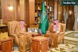 أمير منطقة جازان يستقبل الرئيس التنفيذي لتجمع المطارات الثاني