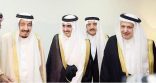 خادم الحرمين يحضر حفل زفاف بدر بن سلطان على كريمة الأمير أحمد (صورة)