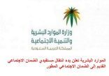 وزارة الموارد البشرية تعلن بدء انتقال مستفيدي الضمان الاجتماعي السابق إلى منصة الدعم والحماية الاجتماعية “الضمان الاجتماعي المطور”