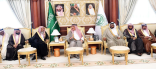 أمير جازان يستقبل محافظ ومشائخ العيدابي ورئيس جمعية التوعية باضرار القات بالمنطقة