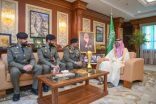 نائب أمير جازان يستقبل قائد الأفواج الأمنية ومنتخب المنطقة الفائز ببطولة كرة القدم للأفواج الأمنية